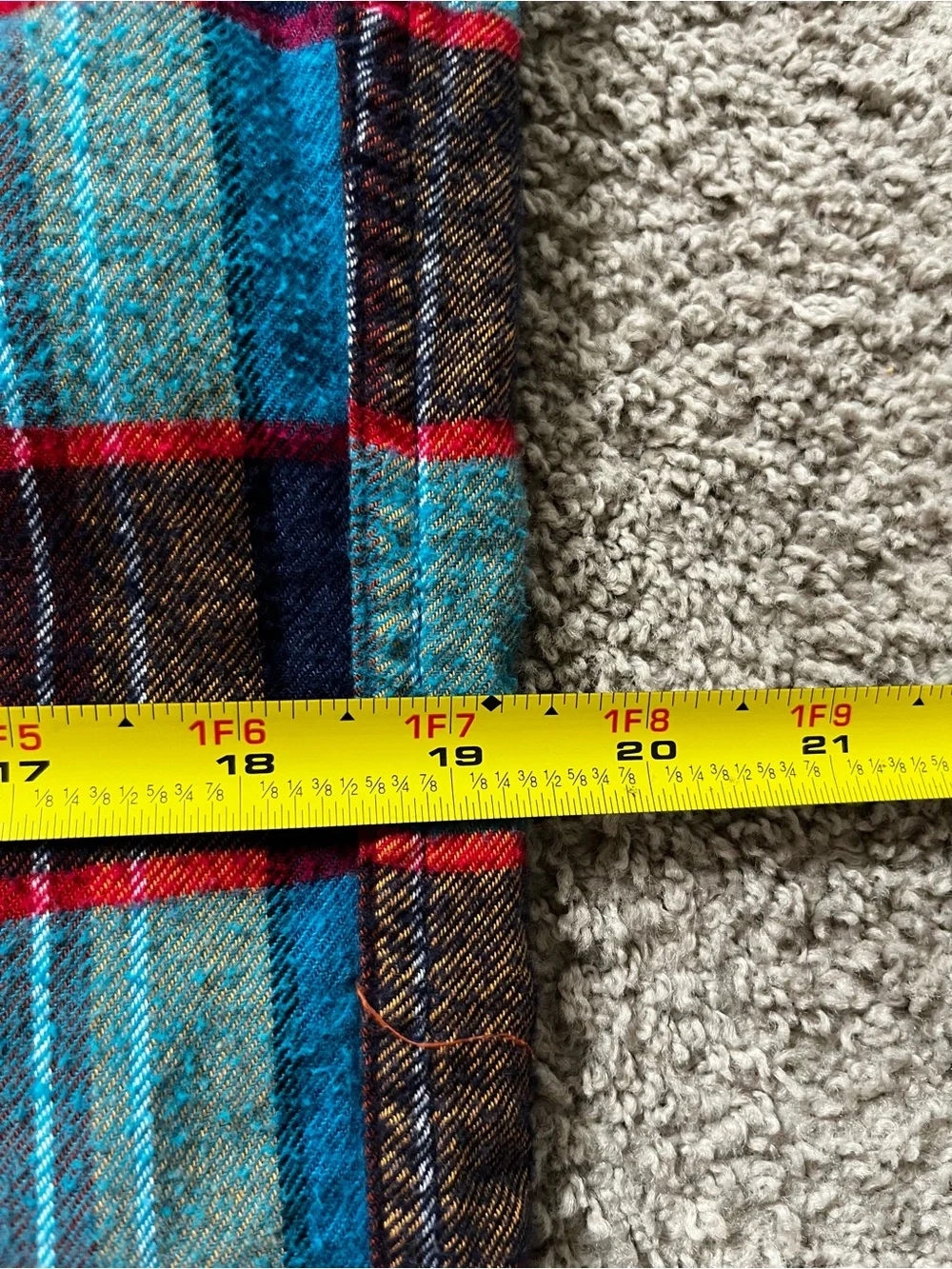 J. Crew - Slim Fit Red & Blue Plaid Flannel Shirt - Men’s Size S